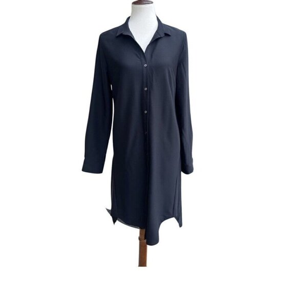 Kobi Halperin Women's Karina Black Button Down Cocktail and Party Dress Size 8 - Picture 10 of 14